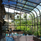 Bốn mùa Boong Enclosures Mái cong Sunroom Khung thép Sunroom nhà cung cấp
