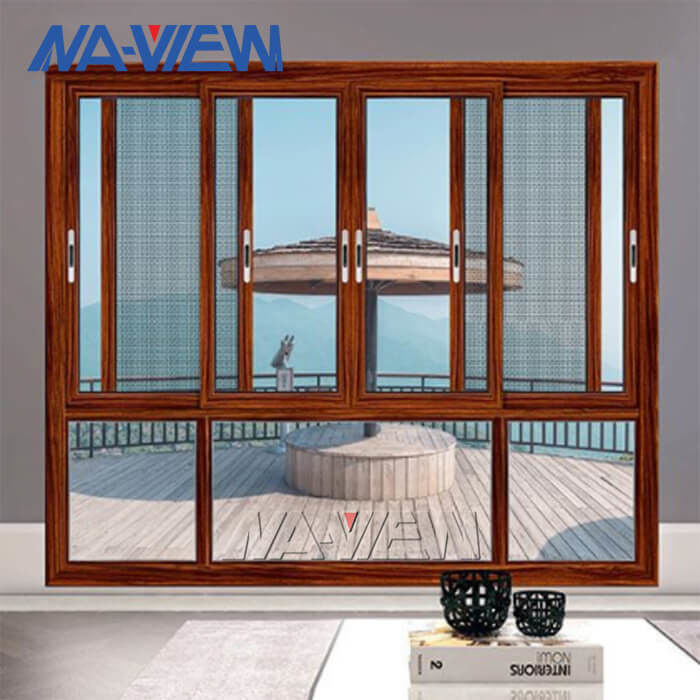 Cửa ra vào tiết kiệm năng lượng NAVIEW Quảng Đông và Cửa sổ bằng hợp kim nhôm hạt gỗ nhà cung cấp
